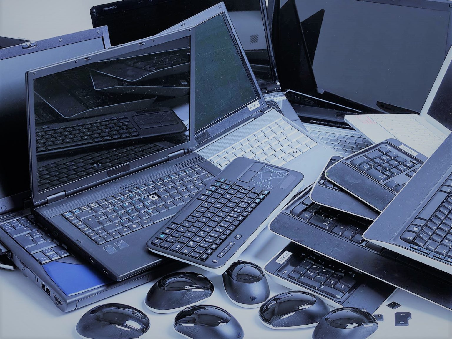 Retired school laptops and computer accessories